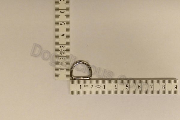 D - Ring 14x11x2,4mm Stahl, vernickelt und geschweißt