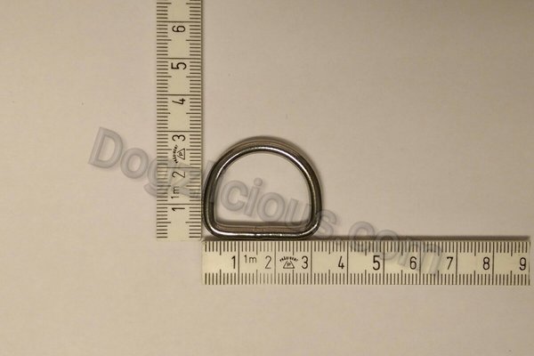 D - Ring  (ES)  25x20x3,9mm Edelstahl geschweißt