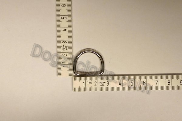 D - Ring  (ES)  20x16x3mm Edelstahl geschweißt
