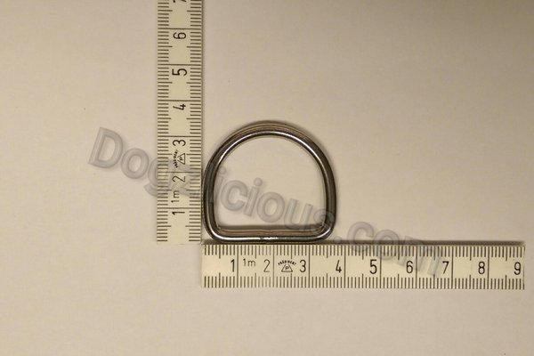 D - Ring  (ES)  30x26x4mm Edelstahl geschweißt