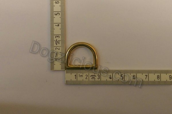 D - Ring 20x15x3mm Messing