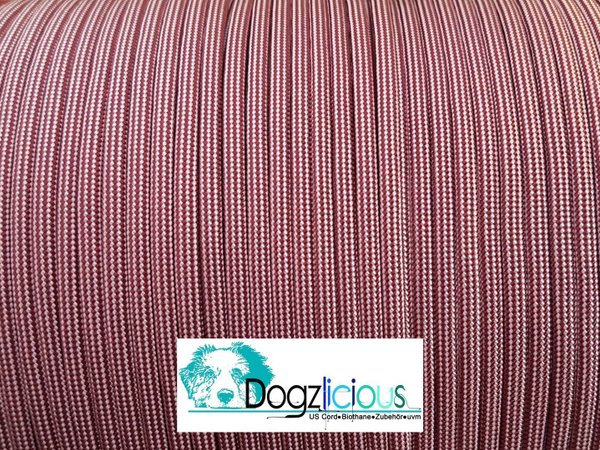 150m Spule Typ 3 Burgundy / Rose Pink Stripes