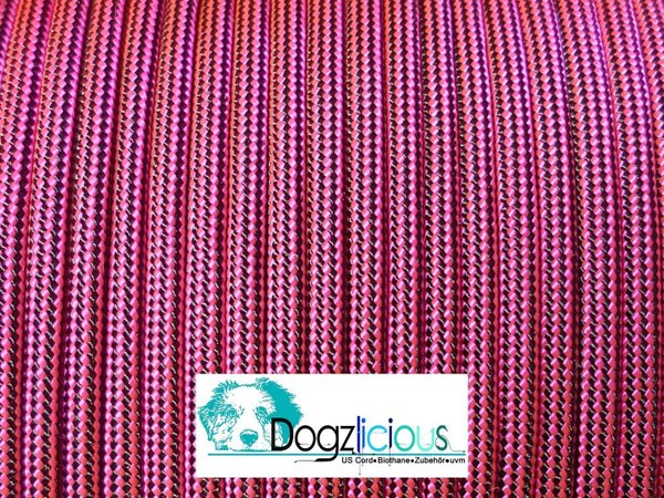 300m Spule Typ 3 Neon Pink / Black Stripes