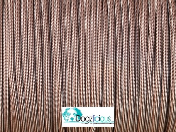 150m Spule Typ 3 Cream / Chocolate Brown Stripes